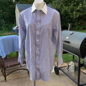 1 - Burberry striped slim fit long sleeve M